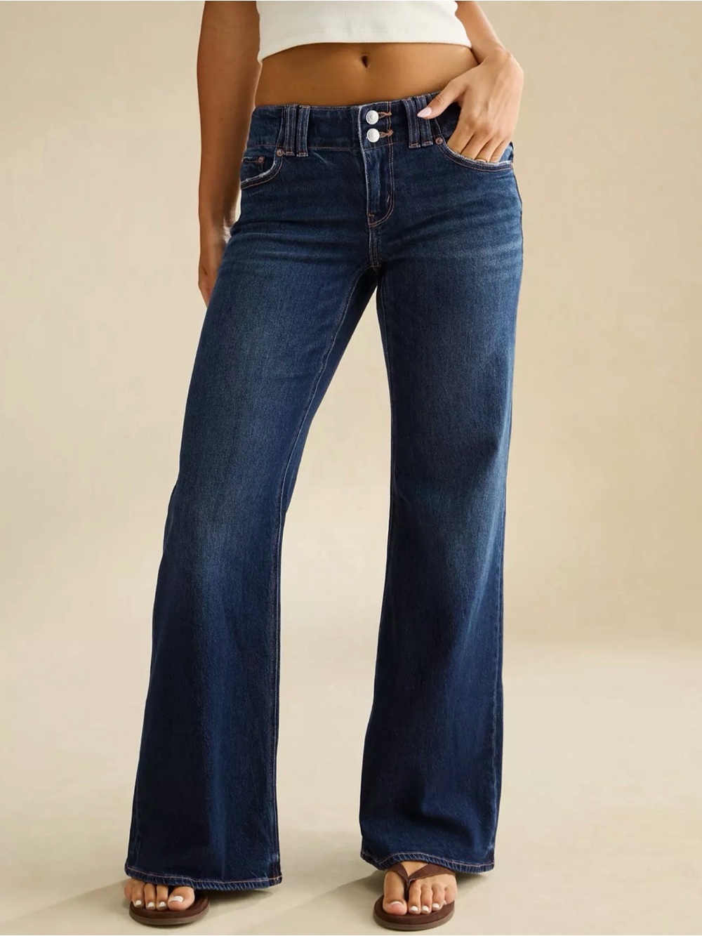 American Eagle Outfitters Low-Rise Flare Jean